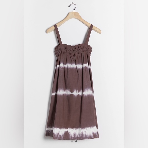 Anthropologie Othilia Square Neck Tie Dye Swing Dress - Picture 2 of 9